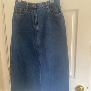 Rafaella Blue Maxi Skirt